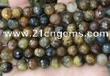 CPB1069 15.5 inches 12mm faceted round natural pietersite beads