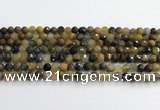 CPB1076 15.5 inches 6mm faceted round natural pietersite beads