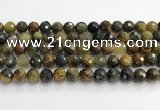 CPB1077 15.5 inches 8mm faceted round natural pietersite beads