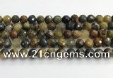 CPB1078 15.5 inches 10mm faceted round natural pietersite beads