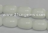 CPB14 15.5 inches 13*18mm drum white porcelain beads wholesale