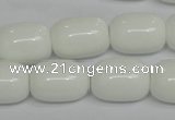 CPB15 15.5 inches 15*20mm drum white porcelain beads wholesale