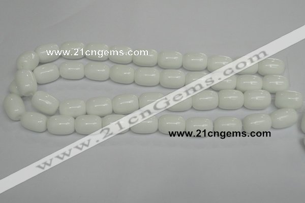 CPB15 15.5 inches 15*20mm drum white porcelain beads wholesale