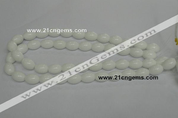 CPB18 15.5 inches 12*16mm rice white porcelain beads wholesale