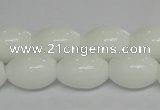 CPB19 15.5 inches 13*18mm rice white porcelain beads wholesale