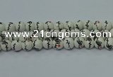 CPB551 15.5 inches 6mm round Painted porcelain beads