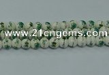 CPB581 15.5 inches 6mm round Painted porcelain beads