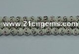 CPB601 15.5 inches 6mm round Painted porcelain beads