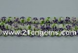 CPB621 15.5 inches 6mm round Painted porcelain beads