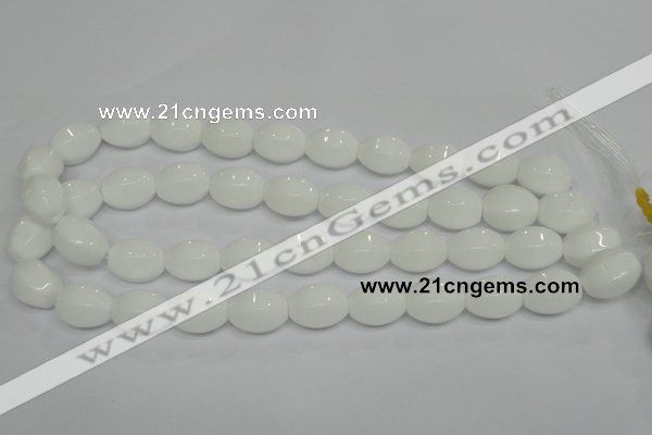 CPB71 15.5 inches 13*18mm rice white porcelain beads wholesale