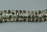 CPB712 15.5 inches 8mm round Painted porcelain beads