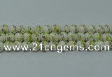 CPB721 15.5 inches 6mm round Painted porcelain beads