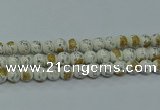 CPB802 15.5 inches 8mm round Painted porcelain beads