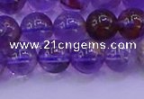 CPC602 15.5 inches 8mm round purple phantom quartz beads
