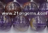 CPC667 15.5 inches 10mm round purple phantom quartz beads wholesale