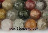 CPC671 15.5 inches 8mm round phantom quartz gemstone beads