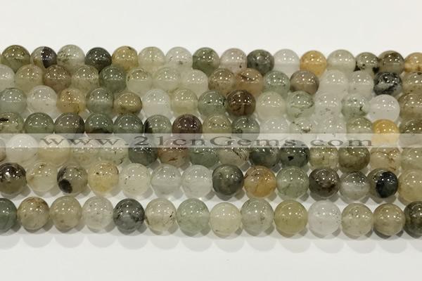 CPC680 15.5 inches 6mm round chorite green phantom beads