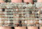 CPC720 15 inches 4mm round natural green phantom quartz beads