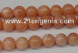 CPE03 15.5 inches 8mm round peach stone beads wholesale