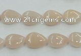 CPI04 15.5 inches 10*14mm flat teardrop pink aventurine jade beads