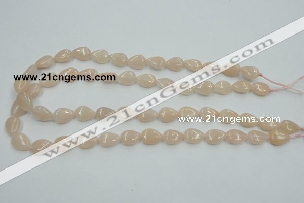 CPI04 15.5 inches 10*14mm flat teardrop pink aventurine jade beads