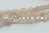 CPI06 15.5 inches 6*8mm oval pink aventurine jade beads wholesale