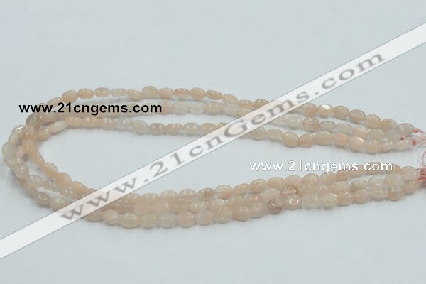 CPI06 15.5 inches 6*8mm oval pink aventurine jade beads wholesale