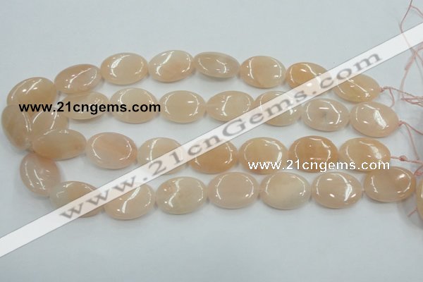 CPI09 15.5 inches 18*25mm oval pink aventurine jade beads wholesale