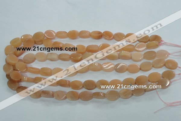 CPI101 15.5 inches 11*14mm oval pink aventurine jade beads