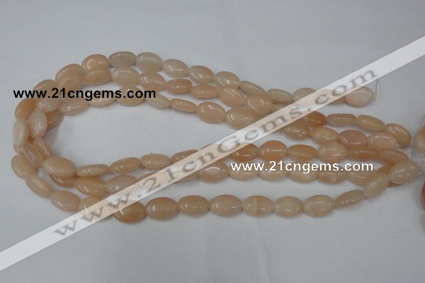 CPI151 15.5 inches 10*14mm oval pink aventurine jade beads