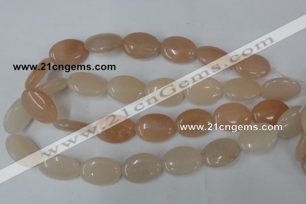 CPI152 15.5 inches 18*25mm oval pink aventurine jade beads