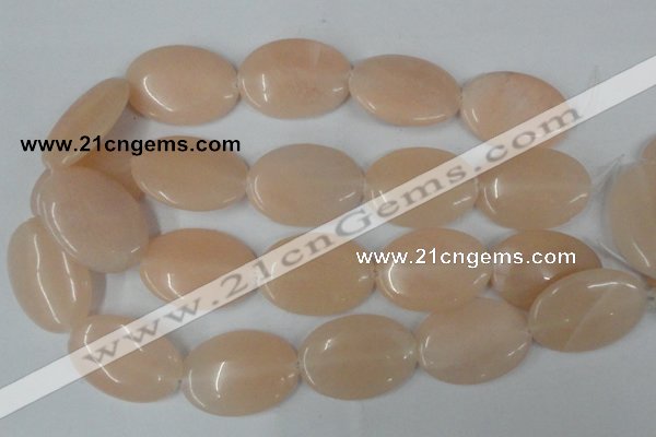 CPI153 15.5 inches 25*35mm oval pink aventurine jade beads