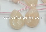 CPI16 15.5 inches 18*25mm briolette pink aventurine jade beads