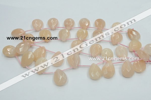 CPI16 15.5 inches 18*25mm briolette pink aventurine jade beads