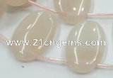 CPI17 15.5 inches 20*30mm top-drilled oval pink aventurine jade beads