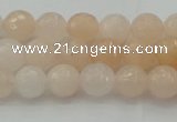 CPI210 15.5 inches 4mm faceted round pink aventurine jade beads