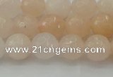 CPI211 15.5 inches 6mm faceted round pink aventurine jade beads