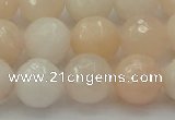 CPI213 15.5 inches 10mm faceted round pink aventurine jade beads