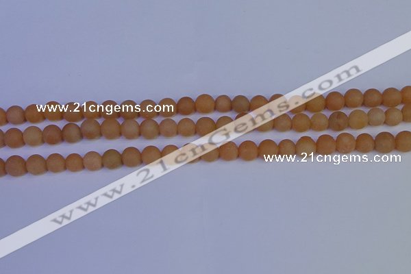 CPI302 15.5 inches 8mm round matte red aventurine beads wholesale