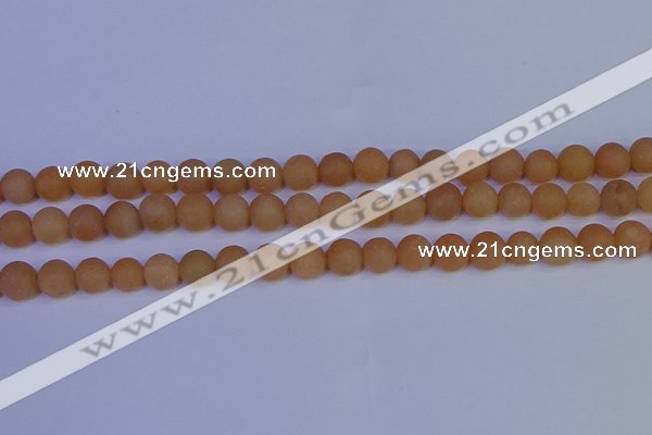 CPI303 15.5 inches 10mm round matte red aventurine beads wholesale