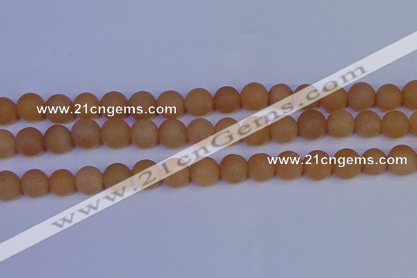 CPI305 15.5 inches 14mm round matte red aventurine beads wholesale