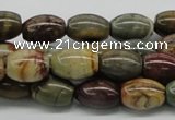 CPJ02 15.5 inches 10*14mm rice picasso jasper beads wholesale