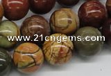 CPJ03 15.5 inches 16mm round picasso jasper beads wholesale