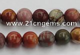 CPJ103 15.5 inches 10mm round picasso jasper gemstone beads wholesale