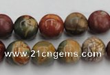 CPJ104 15.5 inches 12mm round picasso jasper gemstone beads wholesale