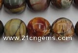 CPJ106 15.5 inches 16mm round picasso jasper gemstone beads wholesale