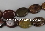 CPJ356 15.5 inches 12*16mm oval picasso jasper gemstone beads