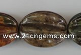 CPJ373 15.5 inches 25*32mm starfruit picasso jasper gemstone beads