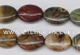 CPJ403 15 inches 13*18mm oval picasso jasper gemstone beads