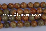 CPJ460 15.5 inches 4mm round African picture jasper beads